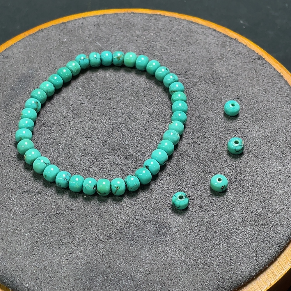 C34993772 Turquoise Bracelet + Small Beads (Contains Other Mineral Components, Total Weight Approx. 6.15g, Sell as a Lot)