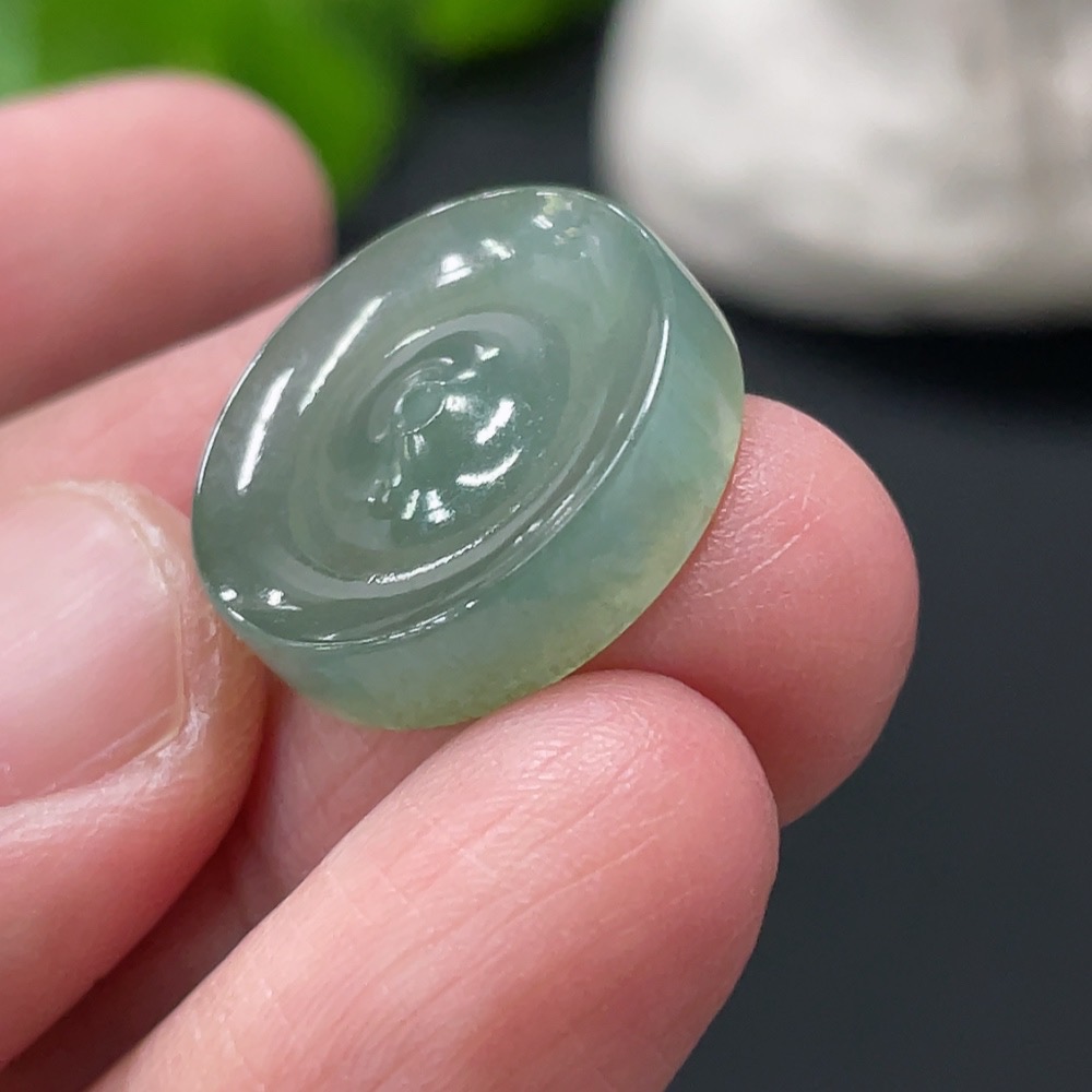 F26974987 Jadeite Peace Pendant, Total Weight Approx. 2.77g