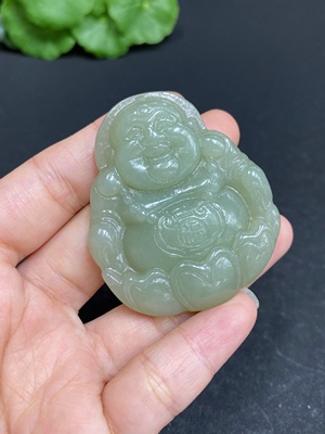 H33878961 Hetian Jade Pendant Buddha Total Weight About 35.7g