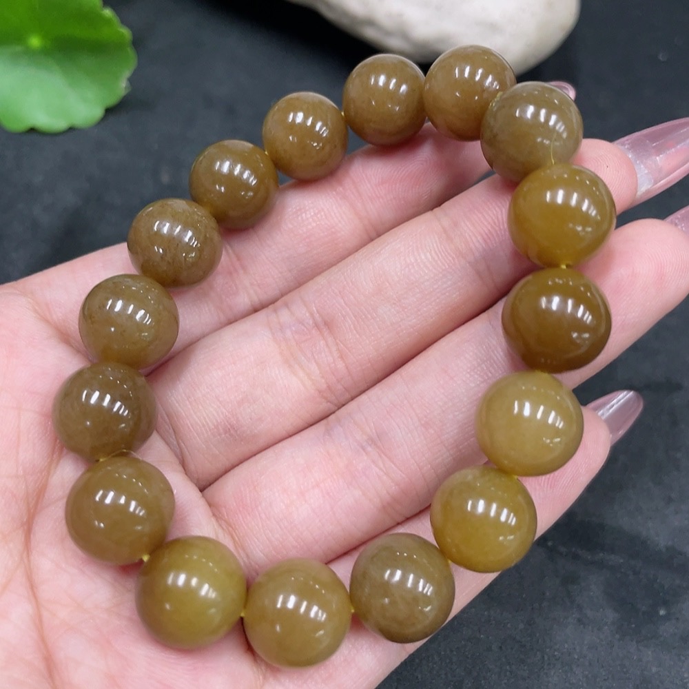 H33925505 Hetian Jade Bracelet    Approx. 11.8mm    Total Weight Approx. 42.6g