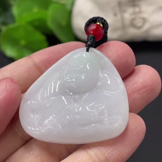 F29387768 Jadeite Pendant Buddha Total Weight Approx. 16.95g