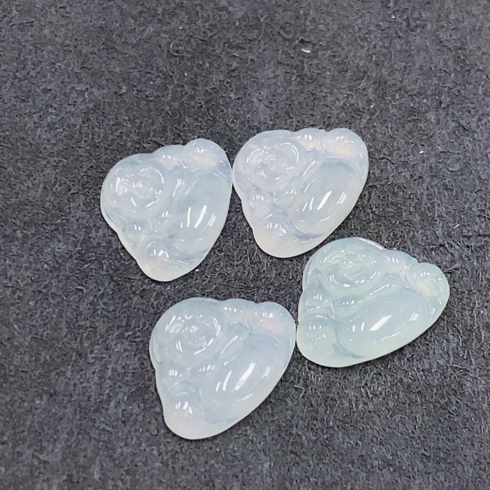 F35137129 Jadeite Buddha Inlaid Pieces Sell as a Lot