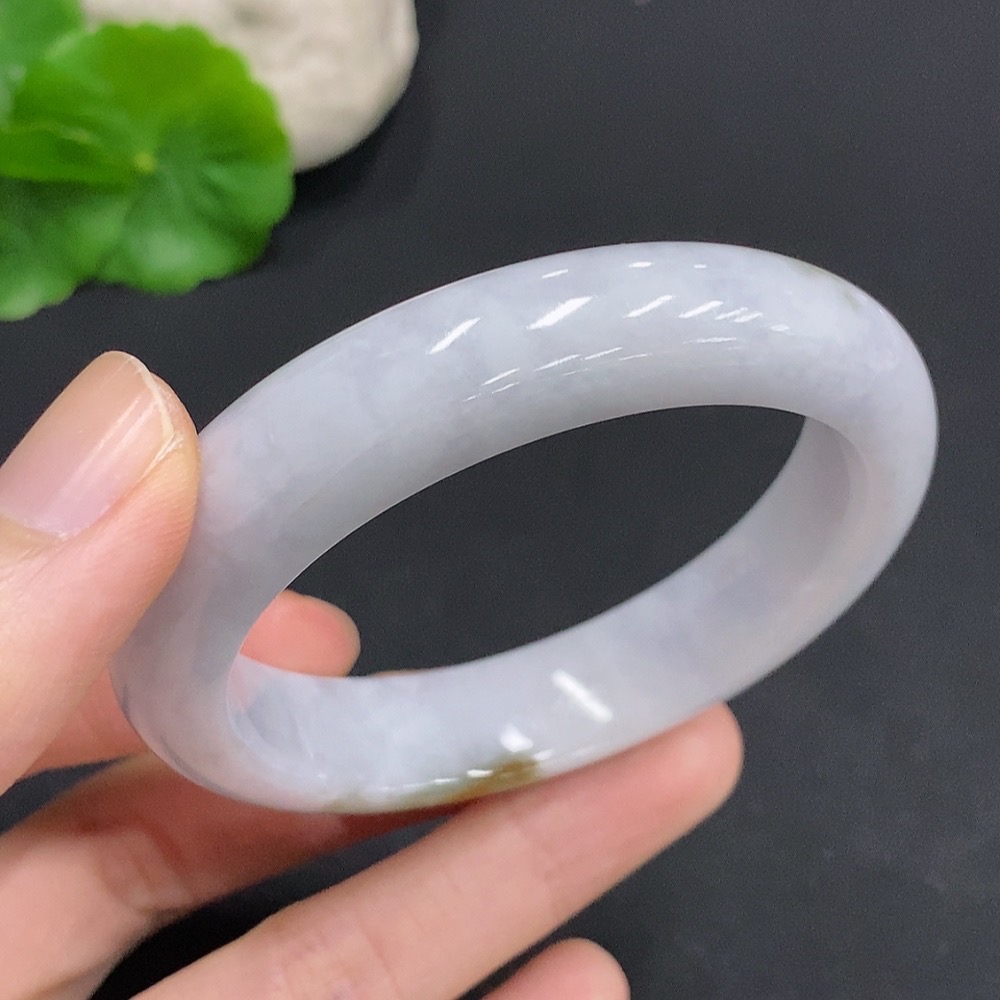 F32808220 Jadeite Round Bangle Total Weight Approx. 56g Size 53