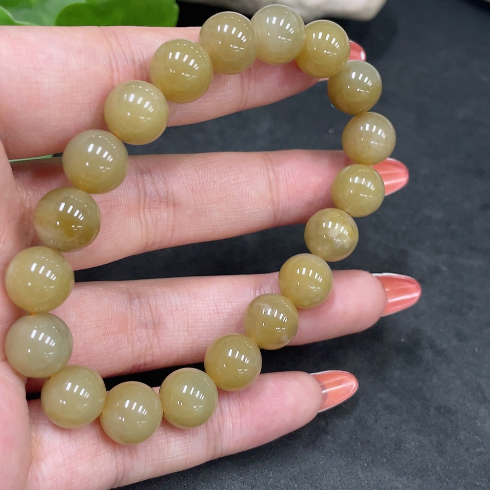 H34016219 Hetian Jade Bracelet, Approx. 9.8mm, Total Weight Approx. 29.1g