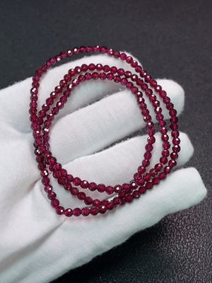 C35092233 Garnet bead strand, total weight approximately 12.36g, size about 3.3mm