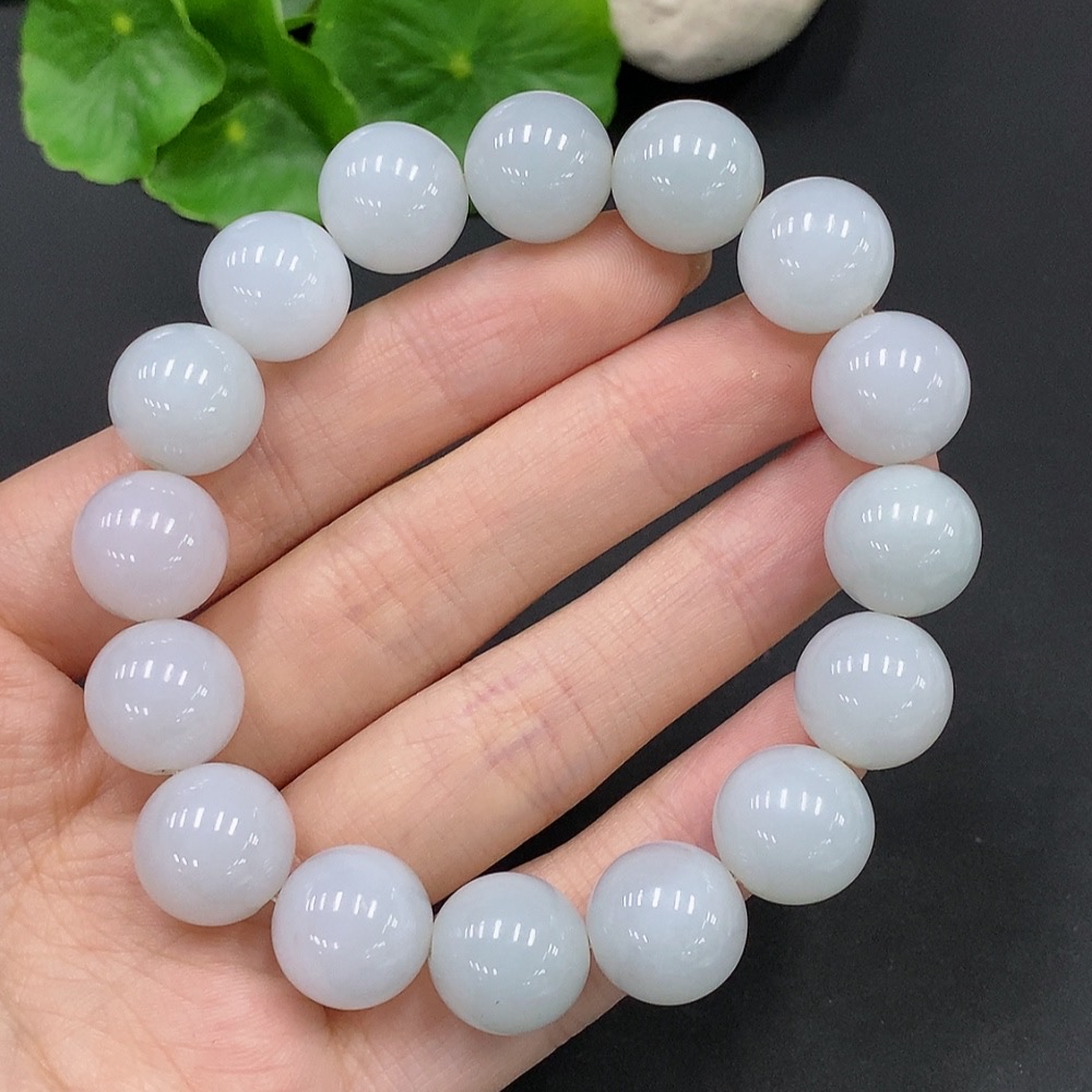 F28218795 Jadeite Bead Bracelet Approx.13.2mm Total Weight Approx.66.4g