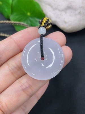 F41934483 翡翠挂件平安扣 货品总约重 含绳12.6g