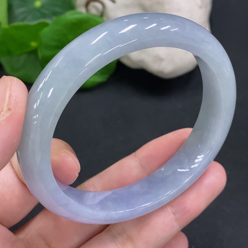 F32801983 Jadeite Round Bangle Size 54.4 Total Weight Approx. 47.7g