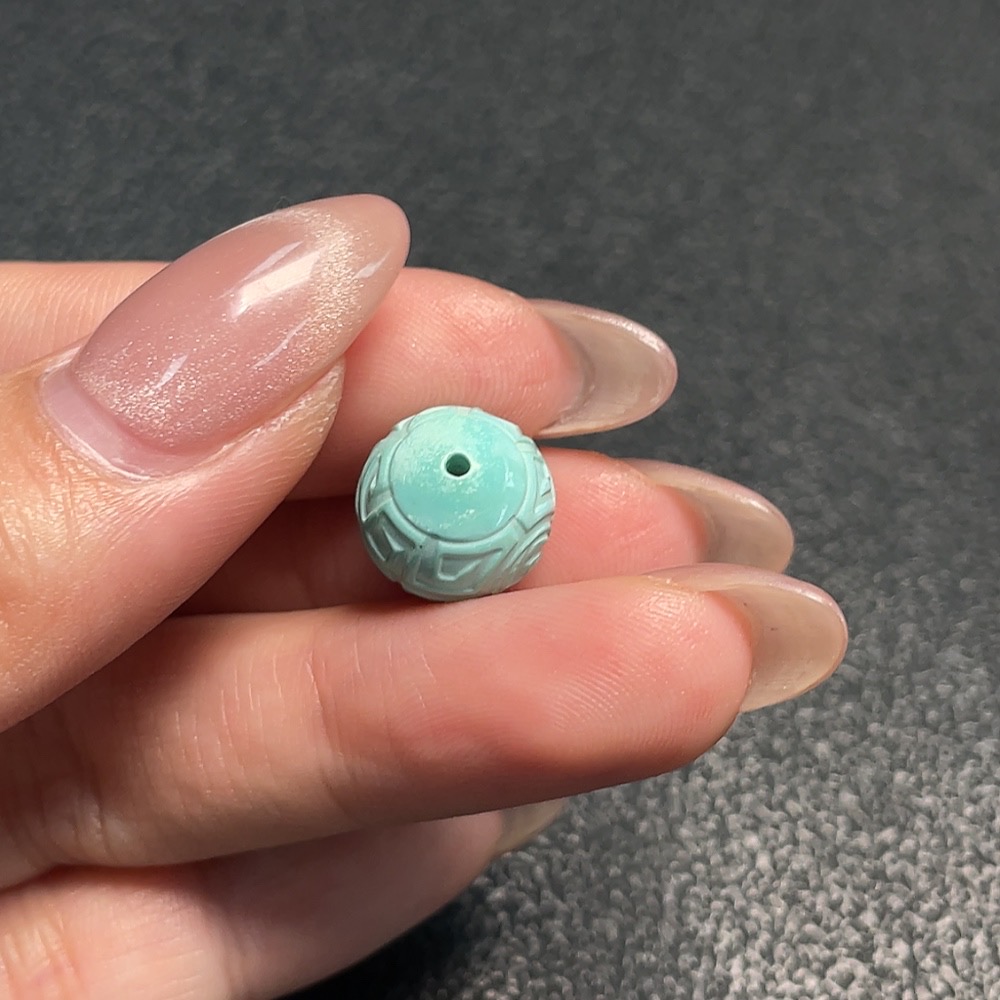C34992322 Turquoise Jewelry Containing Other Mineral Components, Color Origin Undetermined, Total Weight Approximately 1.85g