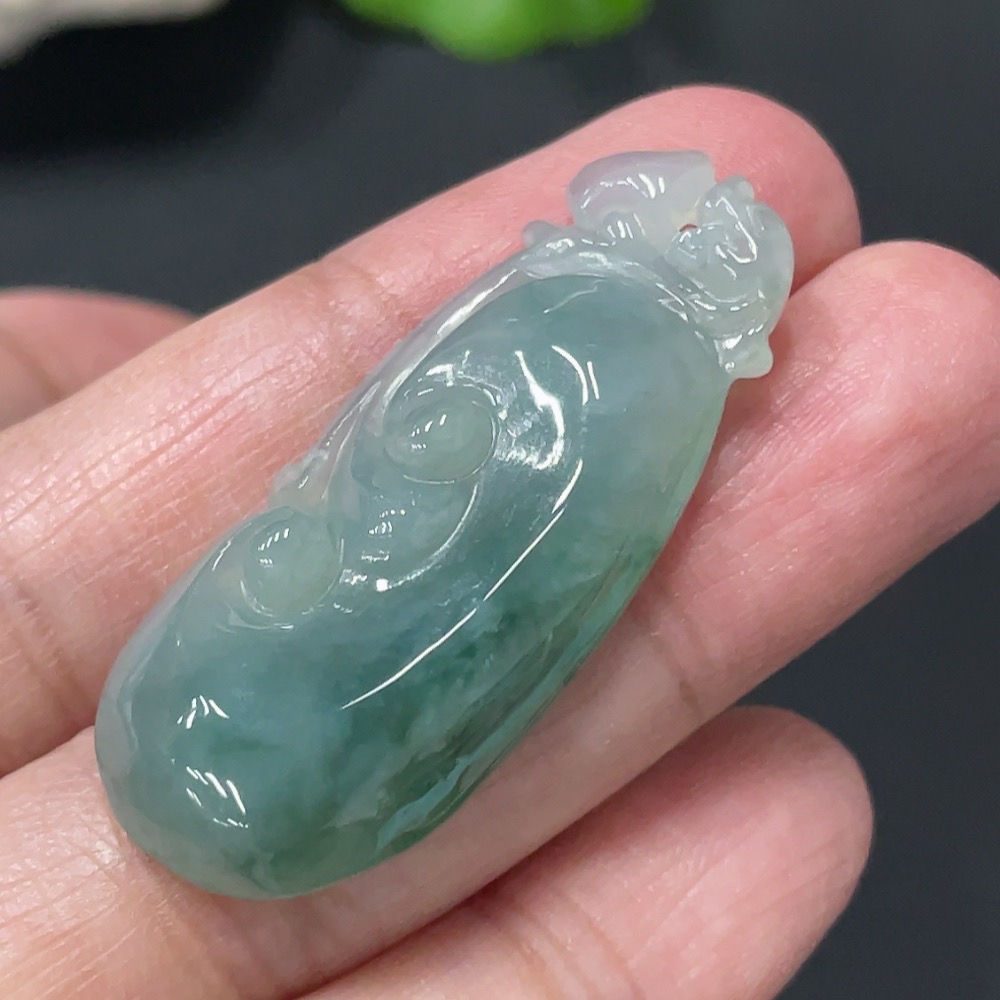 F27111226 Jadeite Ruyi Pendant Total weight about 6.28g