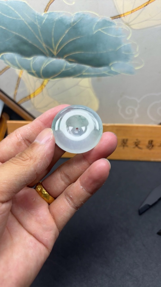 F29320445 Jadeite Pendant Peace Ring Total Weight Approx. 16.7g