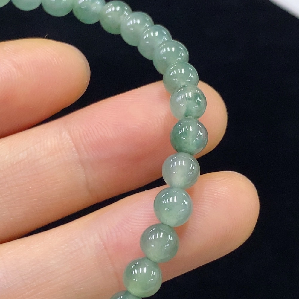 F31586820 Jadeite Beaded Bracelet Approx. 5.7mm Total Weight Approx. 13.06g