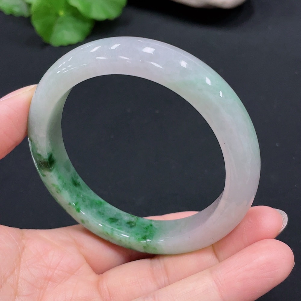 F26984569 Jadeite Round Bangle Size 58.2 Total Weight Approx. 63.17g