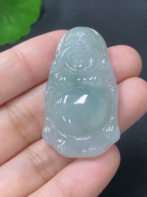 F31595214 Jadeite Pendant Buddha, total weight approximately 10.25g