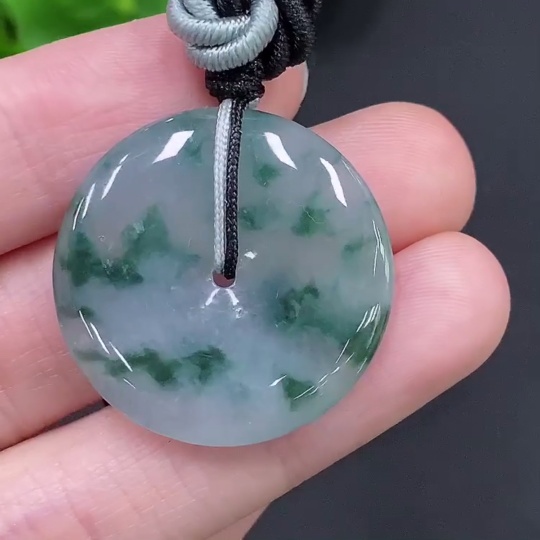 F24776525 Jadeite Peace Knot Total Weight Approx. 9.6g (Including Rope Weight)