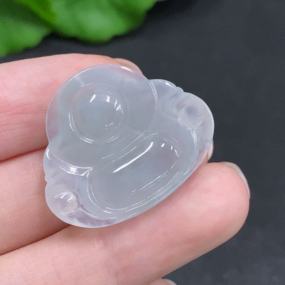 F34003088 Jadeite Buddha Pendant Total Weight Approx.5.5g