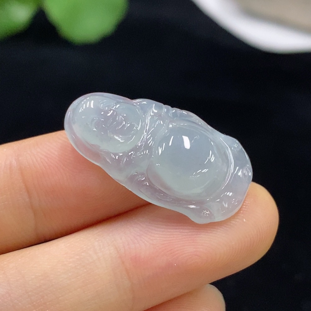 F33860698 Jadeite Buddha Pendant Total Weight Approx. 3.08g