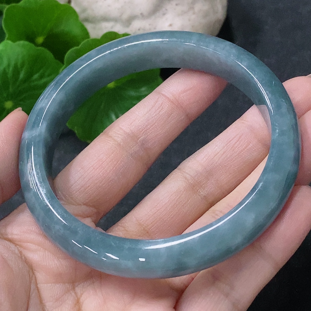 F34043698 Jadeite Round Bangle Size 56.8mm Total Weight Approx. 45.84g