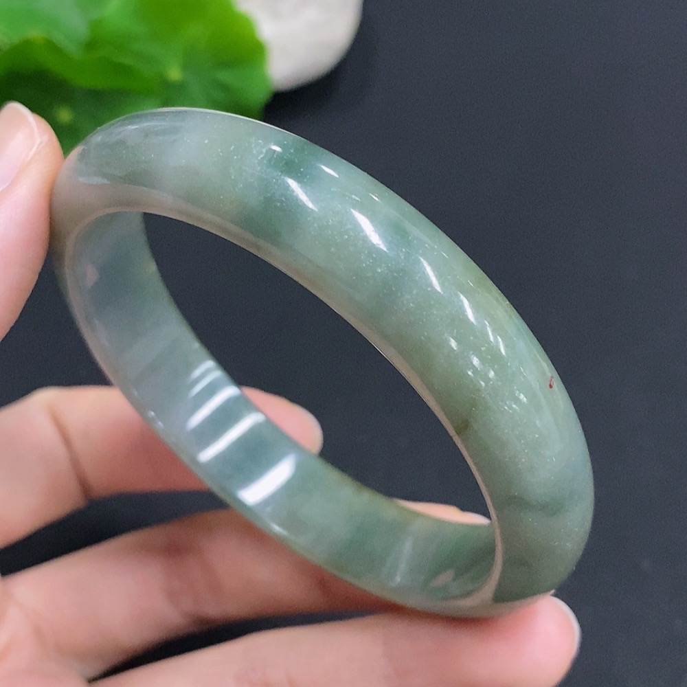 F32758229 Jadeite Round Bracelet Total Weight Approx. 53g Size 59