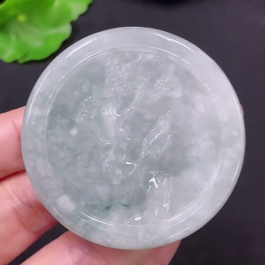 F34046750 Jadeite Pendant Total Weight Approx. 41.8g