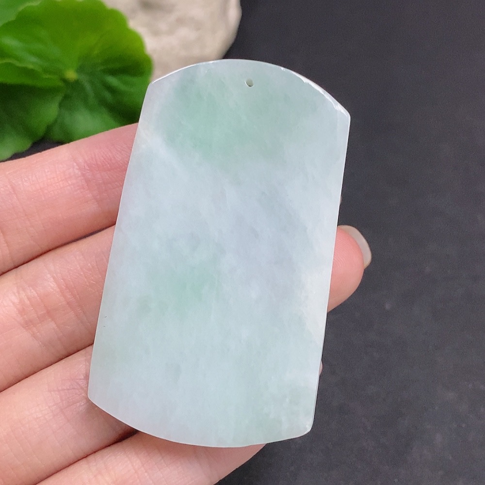 F34060030 Jadeite Floral Prosperity Pendant