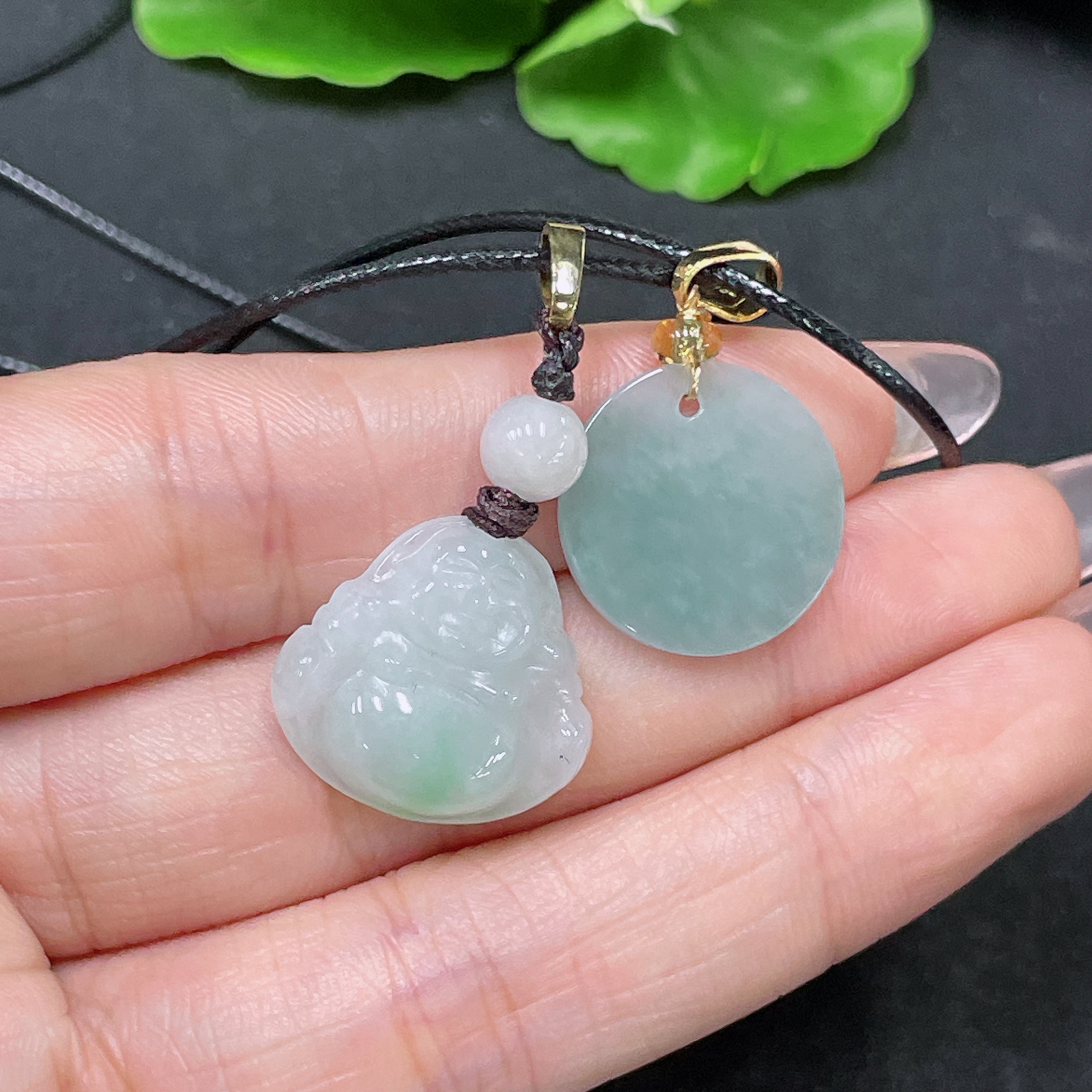 F34047109 Jadeite Pendants Sell as a Lot Non-Gold