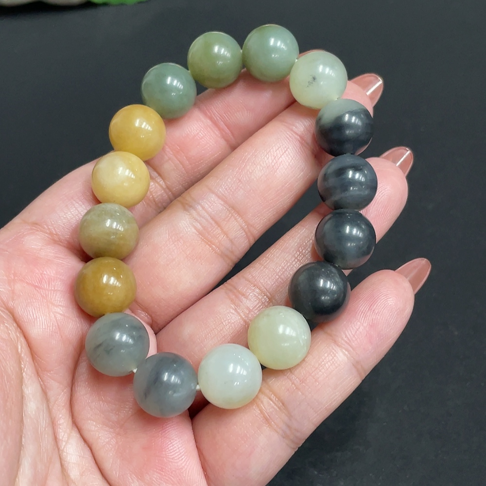 H34973165 Hetian Jade Bracelet, Approx. 11.9 mm, Total Weight Approx. 43.4g