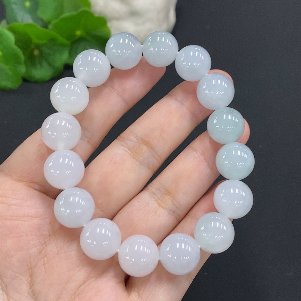 F34071083 Jadeite Bracelet Approx. 12.6mm Total Weight Approx. 57.09g