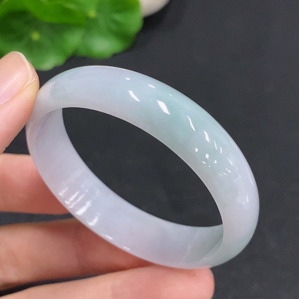 F33830711 Jadeite Round Bracelet Total Weight About 22g Size 46.6