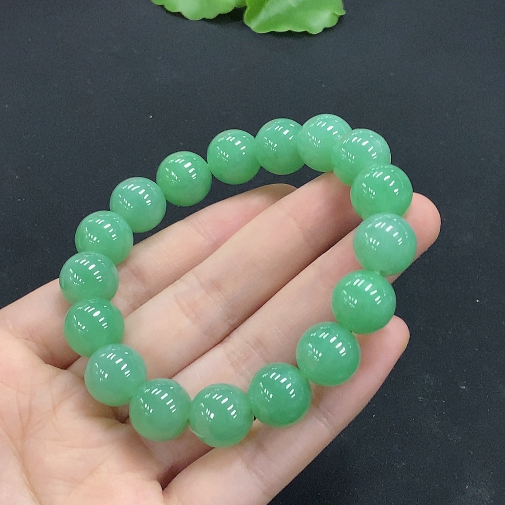 F33866627 Jadeite Bracelet Card 11.8mm Approx. Total Weight About 50.12g