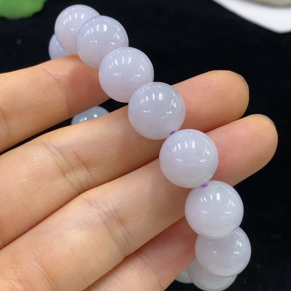 F31599874 Jadeite Bracelet Approx. 12.5mm Beads Total Weight About 50g