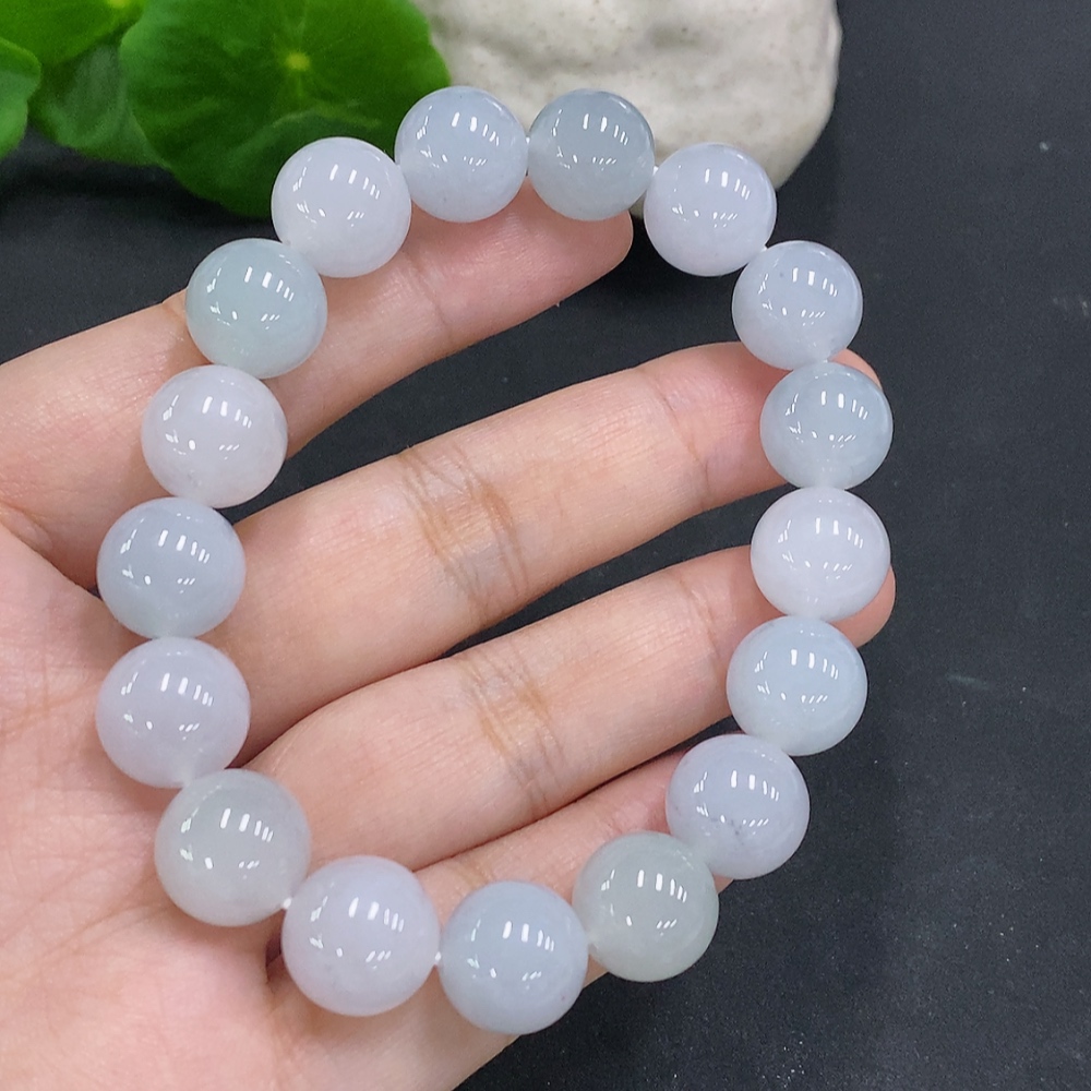 F34022340 Jadeite Bead Necklace Approx. 12mm Total Weight Approx. 54.4g