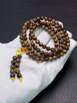 C34990416 Amber Bead Strand, Total Weight Approx. 15.88g, Size About 6.1mm