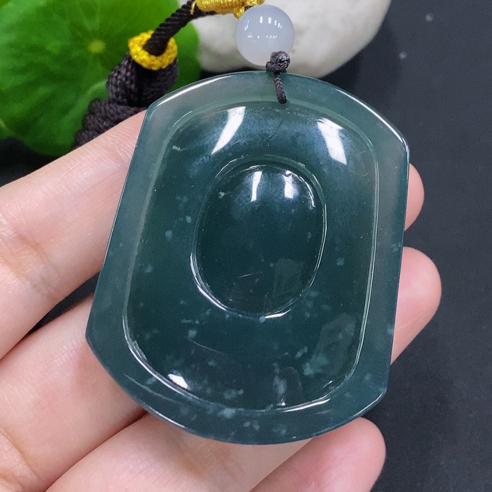 F34022006 Jadeite Landscape Pendant Total Weight Approx. 36g (Beads Non-Grade A)