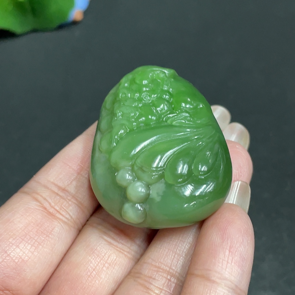 H29378681 Hetian Jade Pendant Auspicious Beast Total Weight Approx. 48.5g