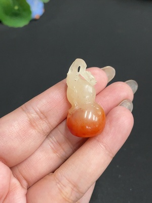 H36312157 寿山石挂件 葫芦 货品总重约9.9g