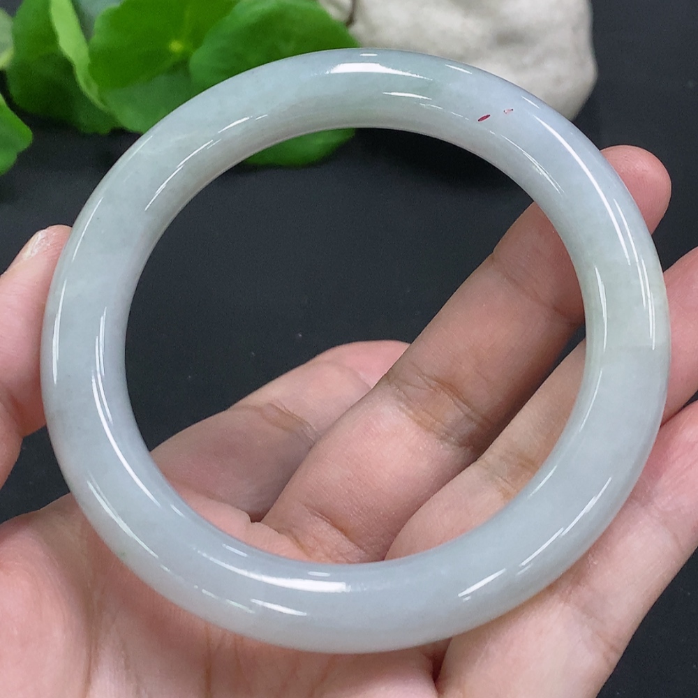 F33934148 Jadeite Round Bangle Size 57.9 Total Weight Approx.60.1g