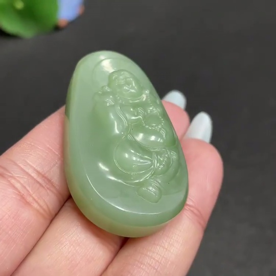 H31573418 Hetian Jade Pendant Buddha Gross Weight Approx. 32.3g