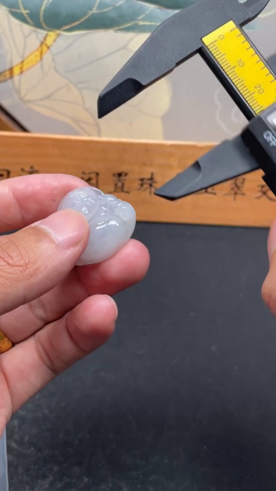 F34022904 Jadeite Buddha Pendant Total Weight Approx. 5.7g