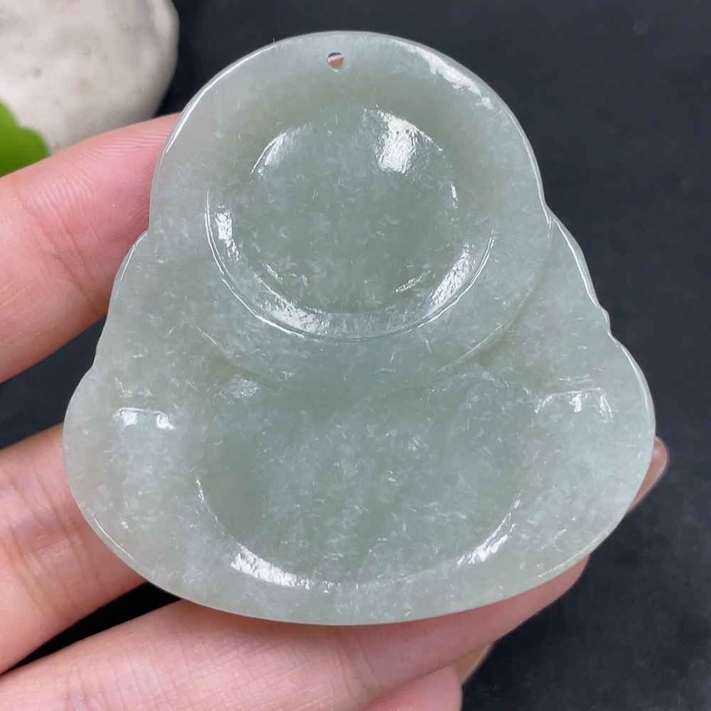 H31664331 Hetian Jade Pendant Buddha Total Weight Approx. 38.6g