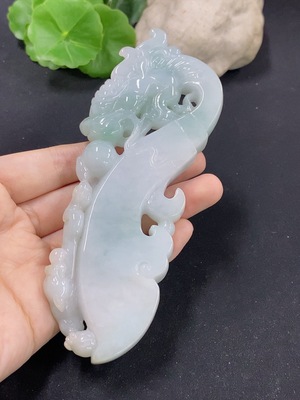 F46601284 翡翠手把件 货品总重约188.8g