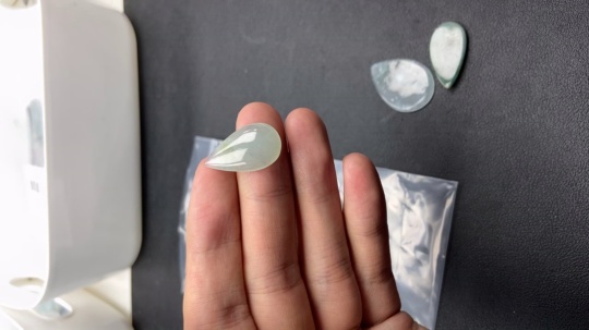 F0958692 Jadeite Pendant Lot of 3 Pieces Some with Veins and Cracks