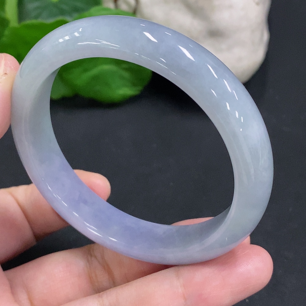 F32801983 Jadeite Round Bangle Size 54.4 Total Weight Approx. 47.7g