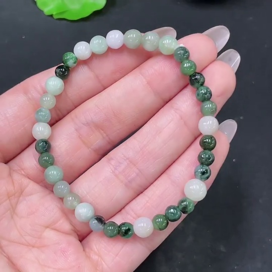 F35105728 Jadeite Bracelet Total Weight Approx. 9.3g Size 6mm