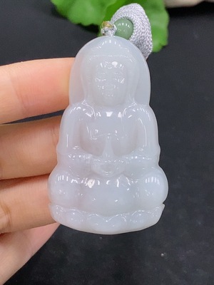 F31682761 Jadeite Guanyin Pendant Total Weight Approx. 20g