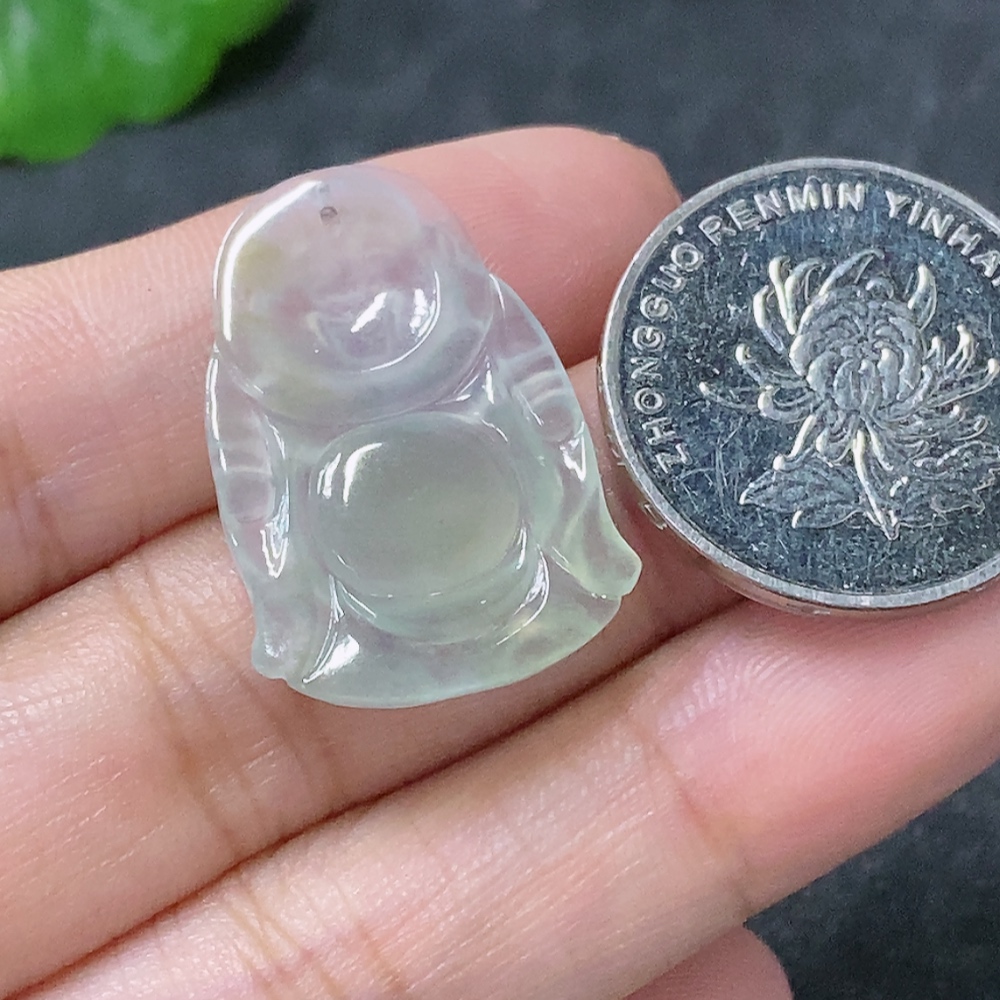F34955021 Jadeite Pendant Buddha, Total Weight Approx. 2.43g