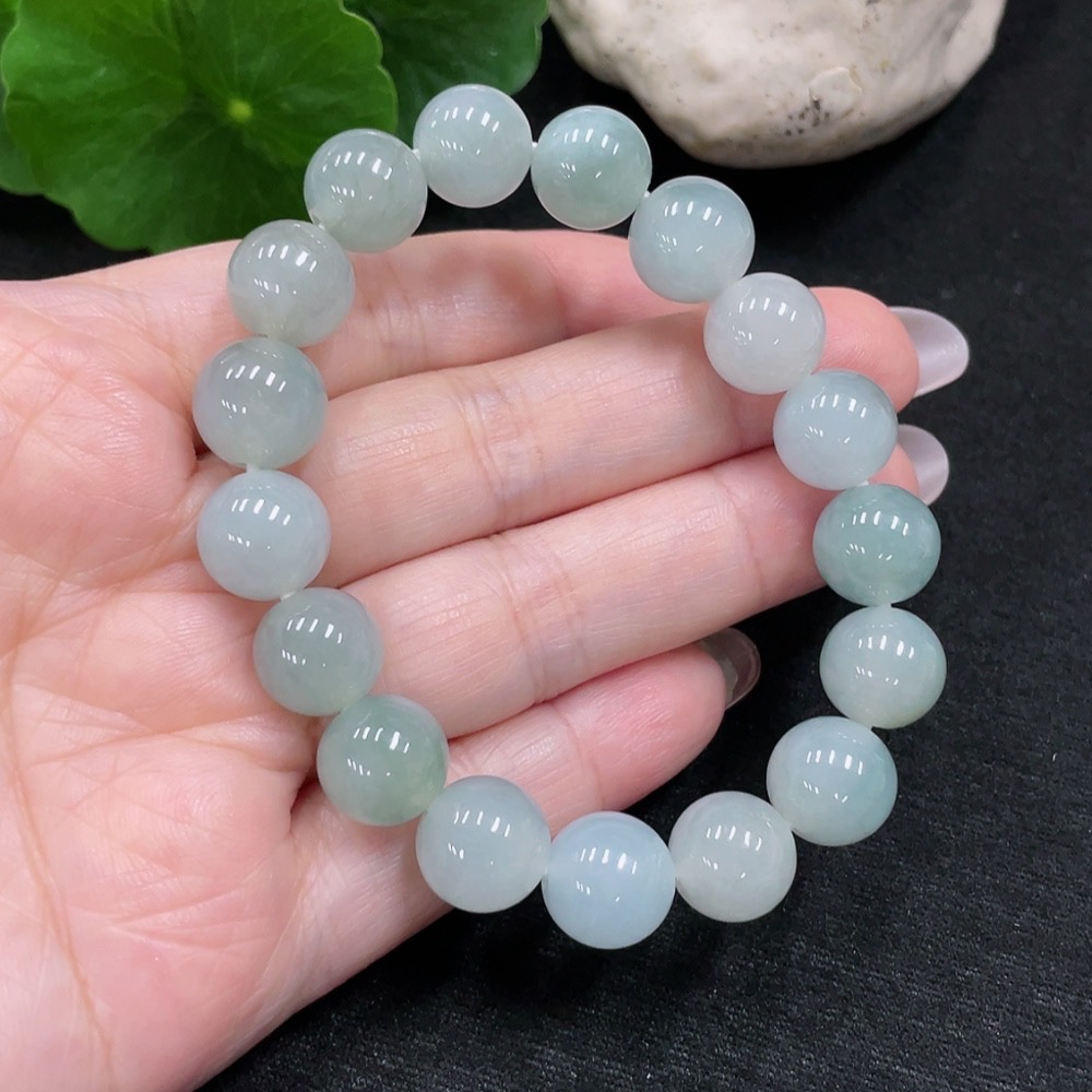 F32709342 Jadeite Bracelet Bead Size Approx.11.1mm Total Weight Approx.38g