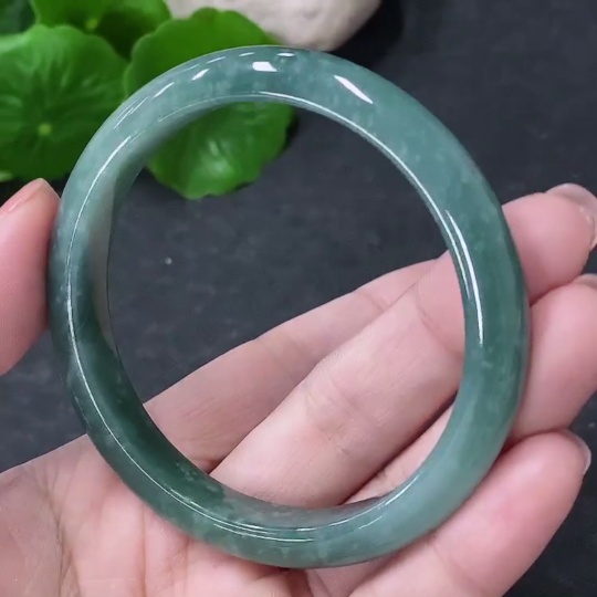 F34043710 Jadeite Round Bangle Size 53.2mm Total Weight Approx. 29.7g