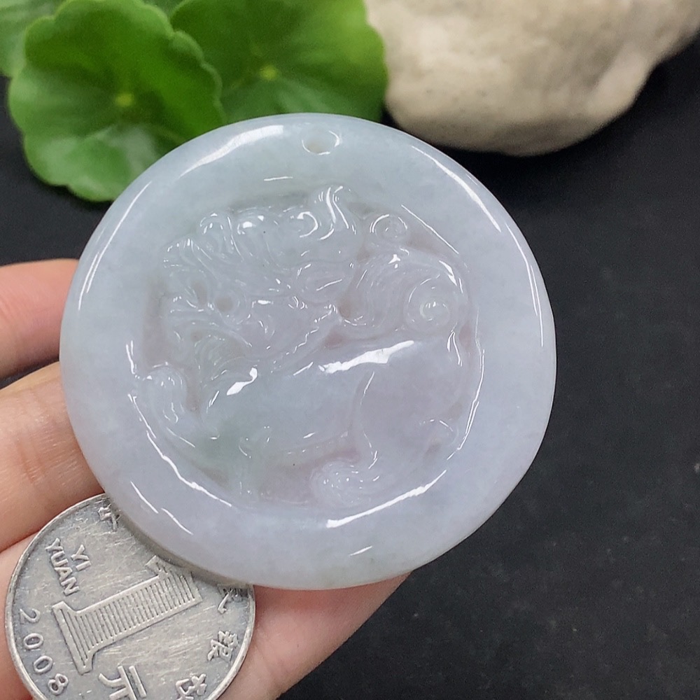 F34075136 Jadeite Pi Xiu Pendant Total Weight Approx. 29.09g