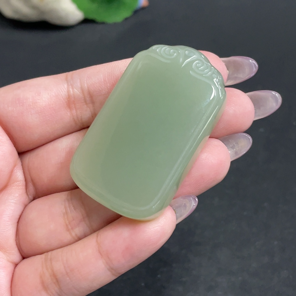 H34957168 Hetian Jade Pendant, Plain Pendant, Total Weight Approx. 39.6g